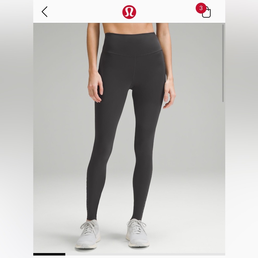Lululemon Fast & Free Grey Leggings